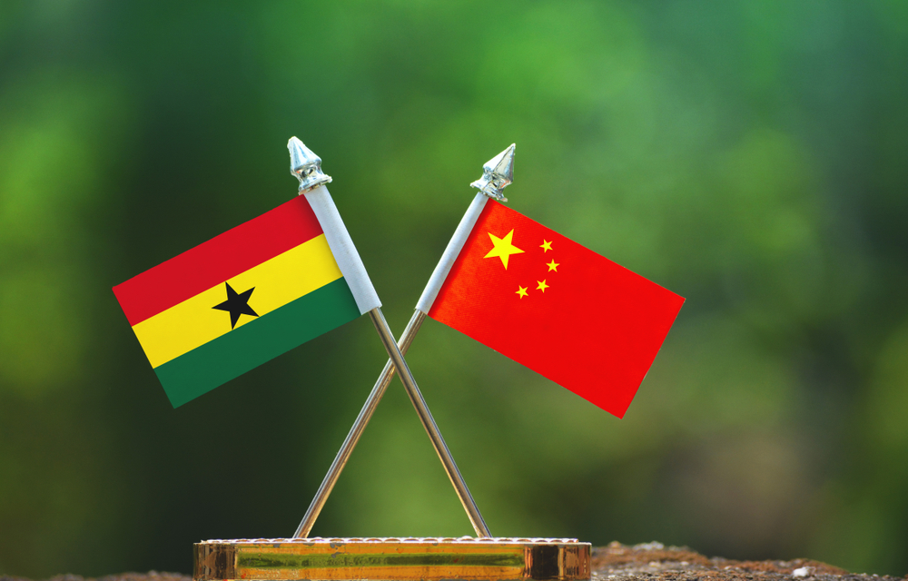 China and Ghana flag