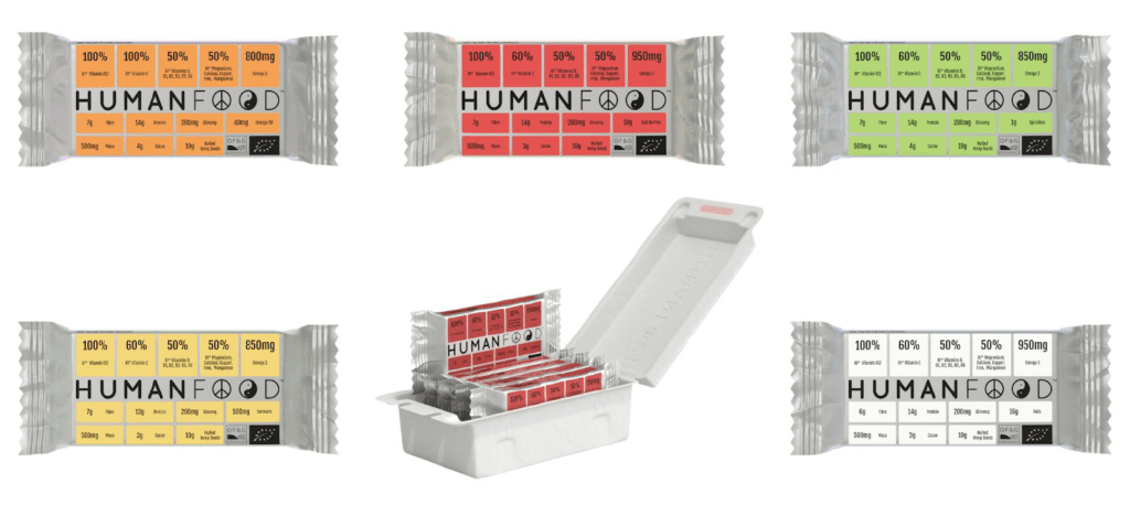 Human Food - 6 difference bars