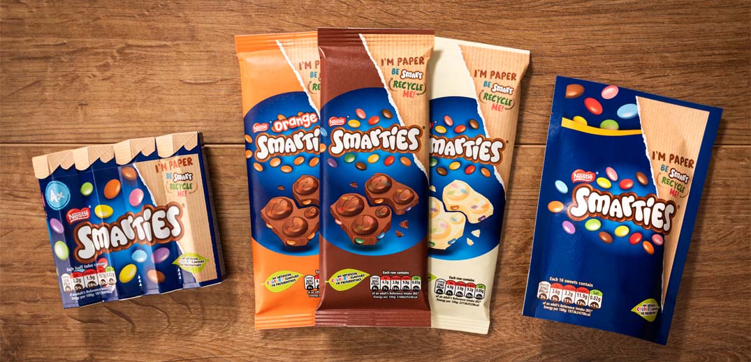 Nestlé says Smarties will be its first brand to be packaged in recyclable paper