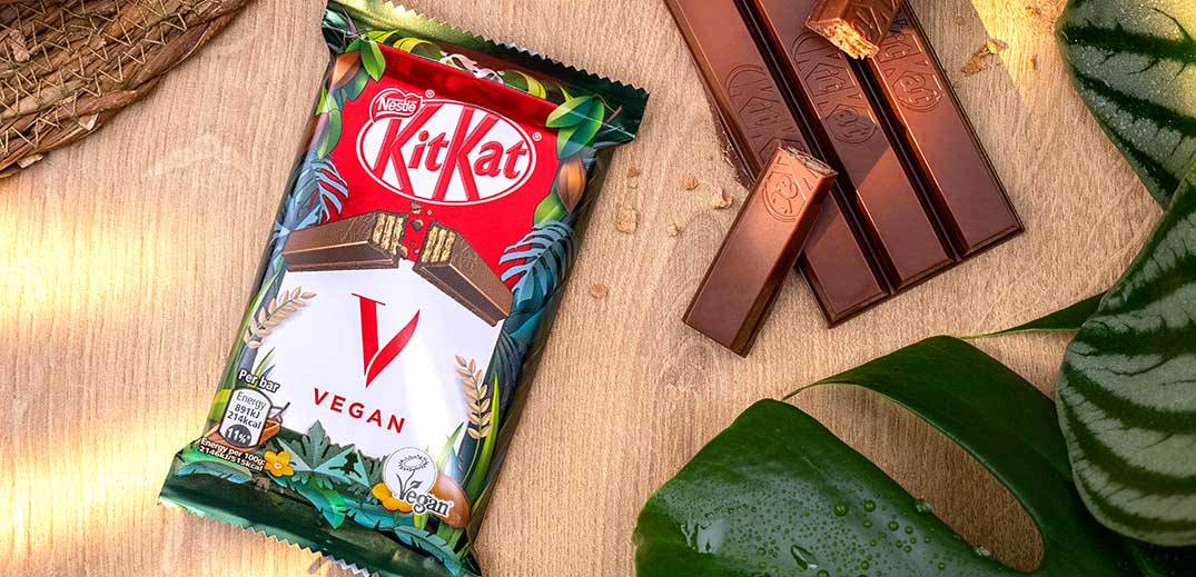 Nestlé officially launches plant-based KitKat V