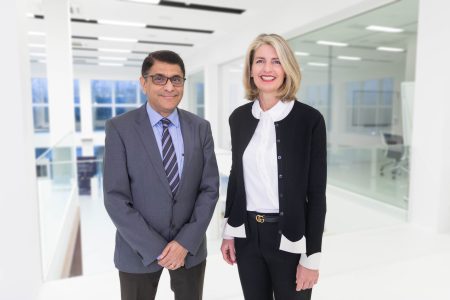 Dipak Mane and Irene Mark-Eisenring, who will take over as Chief Human Resources Officer effective September 1, 2020.