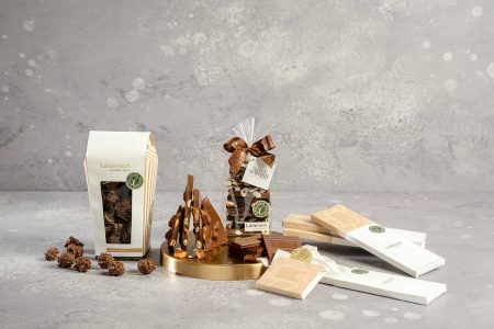 Läderach's new premium fresh vegan chocolate collection features cashew milk and coconut blossom sugar.