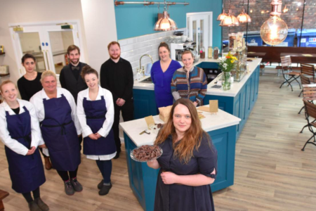Sophie Jewett and team from York Cocoa House