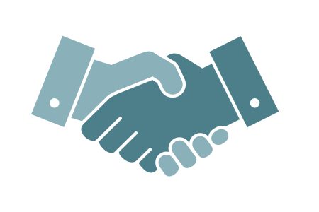 Vector handshake icon