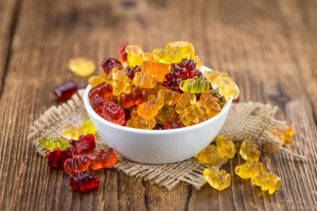 Bowl with Gummy Candy