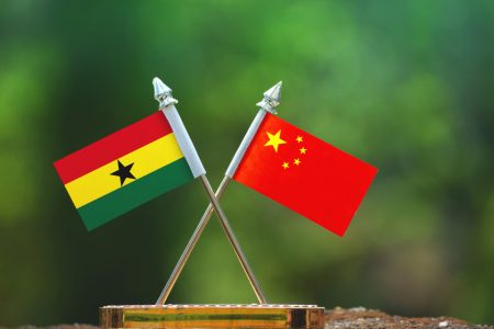 China and Ghana flag